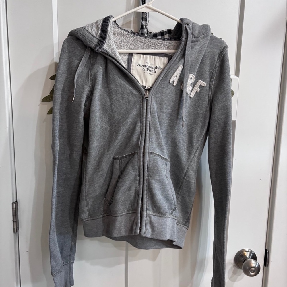 Abercrombie & Fitch Heather Gray Hoodie